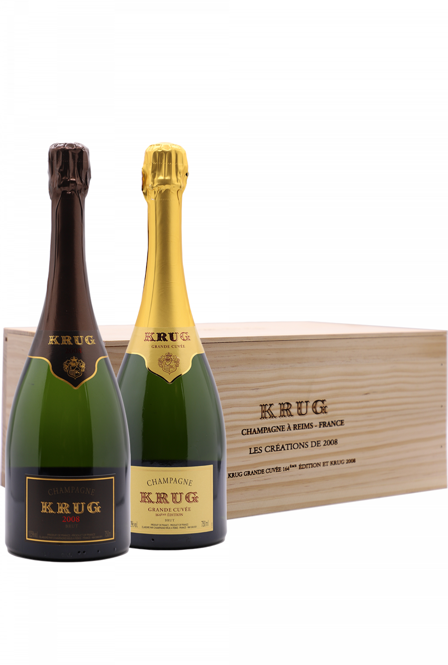 Krug Les Creations de 2008 (NV Krug Grande Cuvee 164 Edition & 2008 Krug Brut)