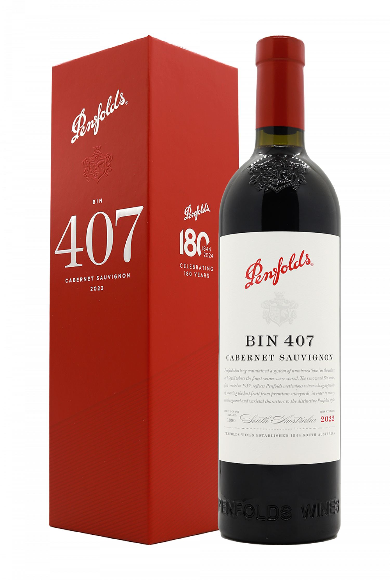 2022 Penfolds Bin 407 Cabernet Sauvignon Gift Box