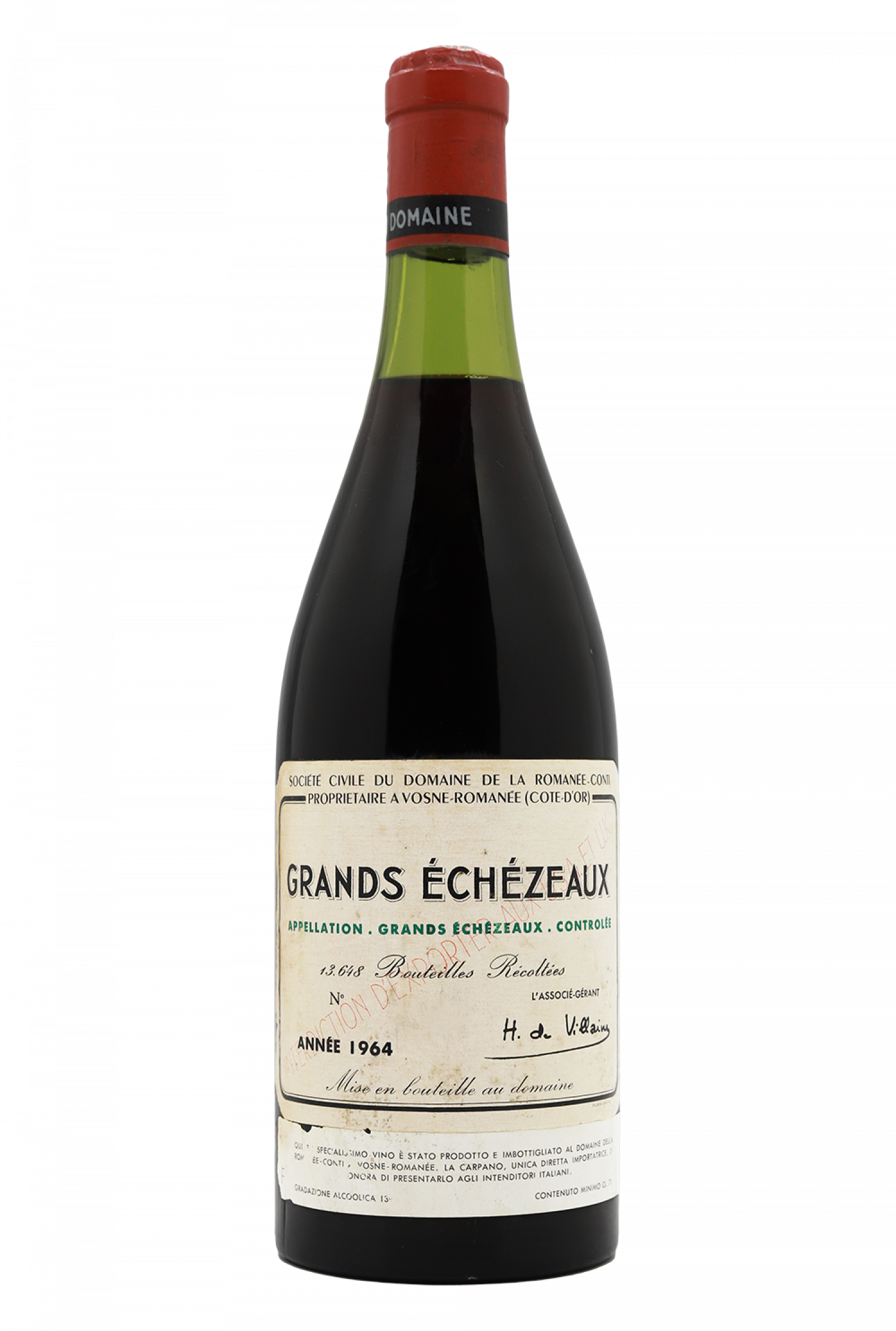1964 Domaine de la Romanee-Conti Grands-Echezeaux Grand Cru