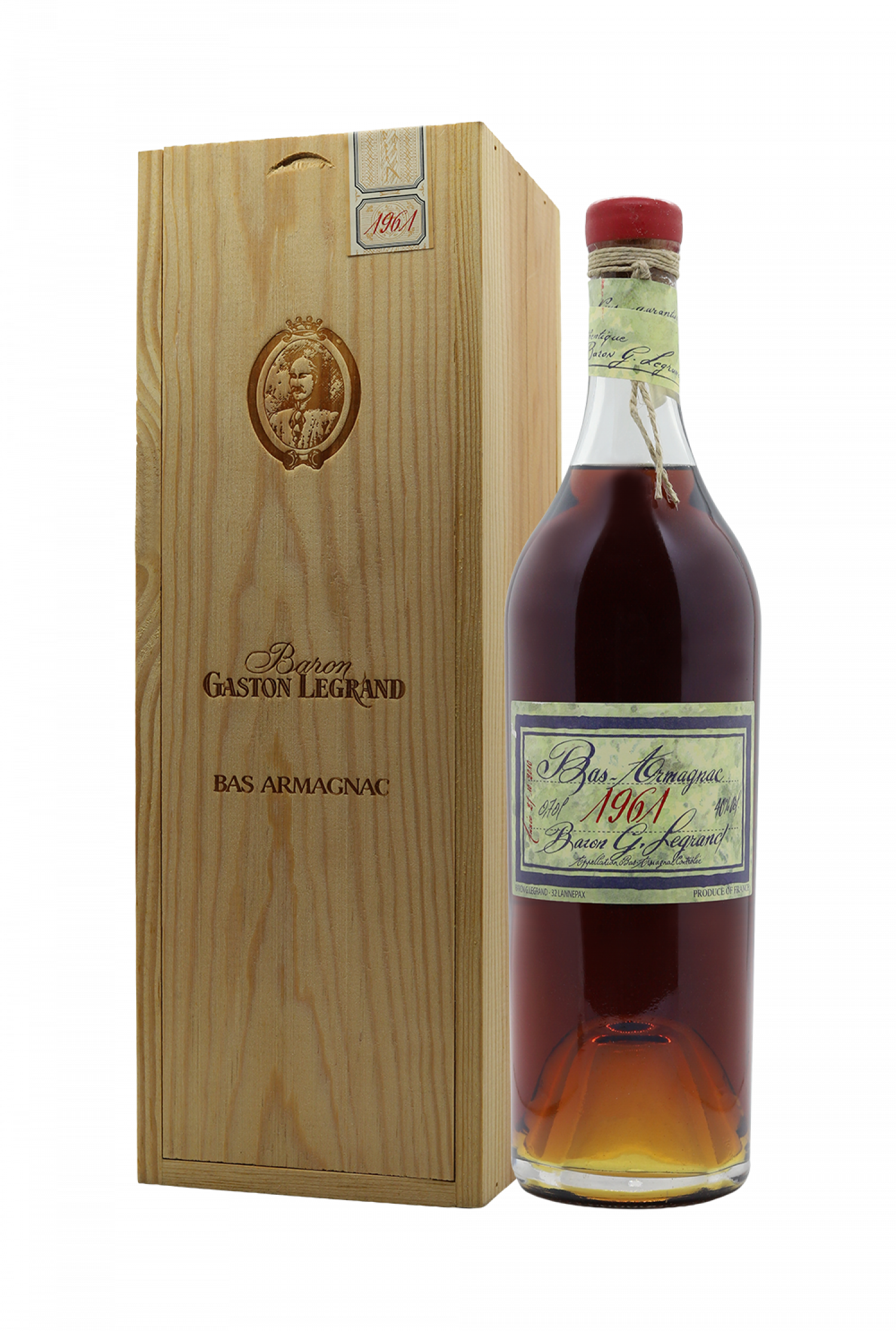 1961 Baron Gaston Legrand Lheraud Bas Armagnac 利豪雅馬邑