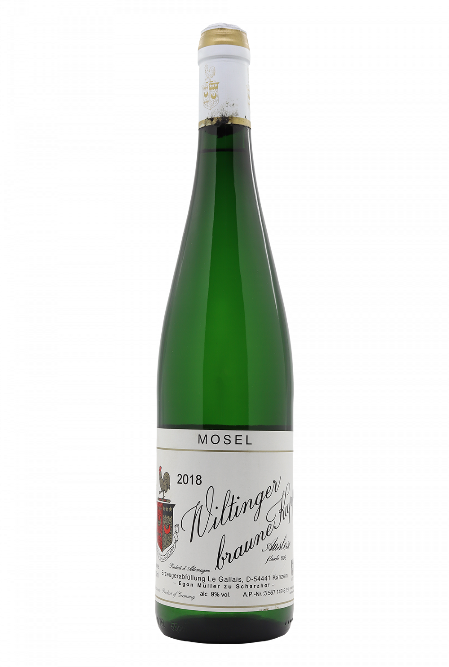 2018 Egon Muller La Gallais Wiltinger Braune Kupp Riesling Auslese