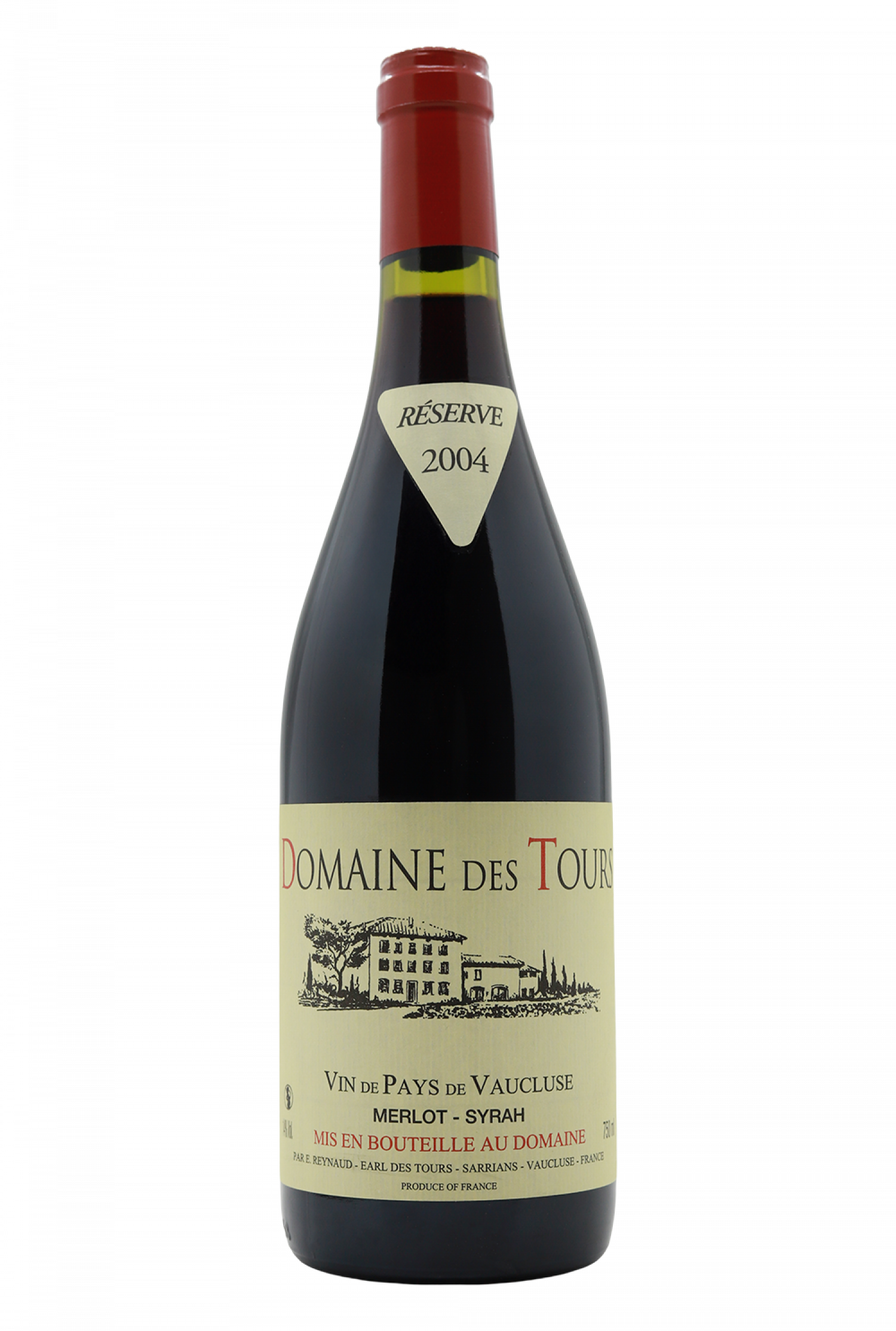 2004 Domaine des Tours Vin de Pays de Vaucluse Reserve Merlot-Syrah Rouge ( Rayas )