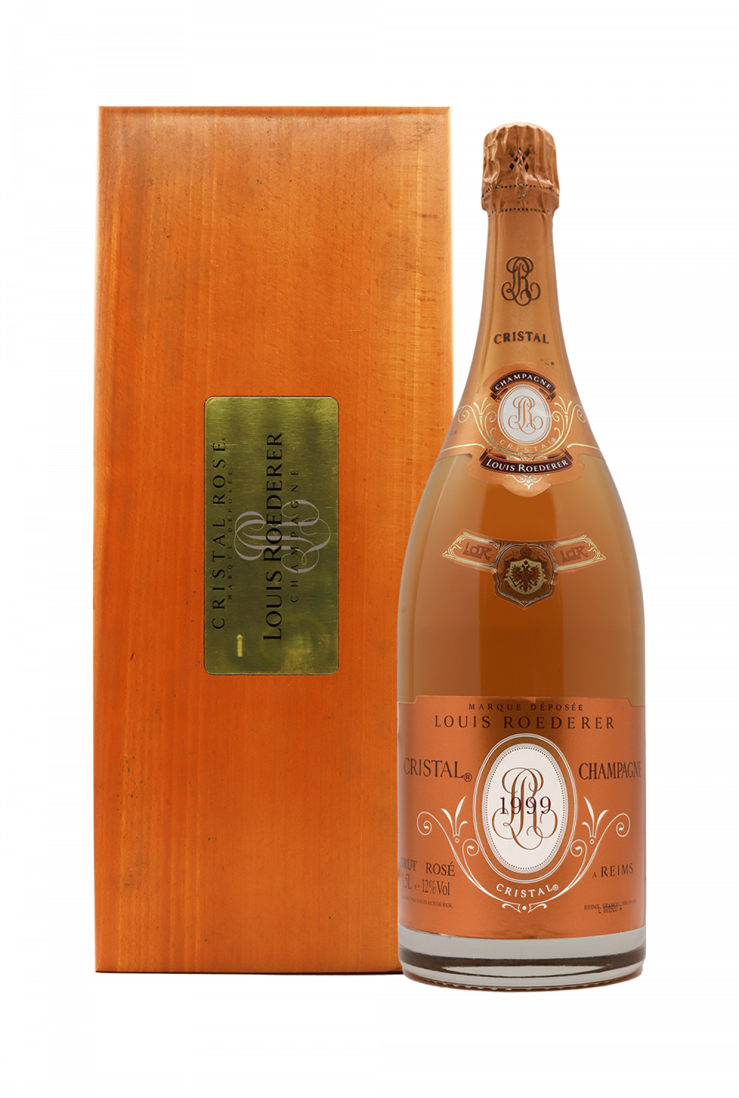 1999 Louis Roederer Cristal Rose Brut Gift Box Magnum