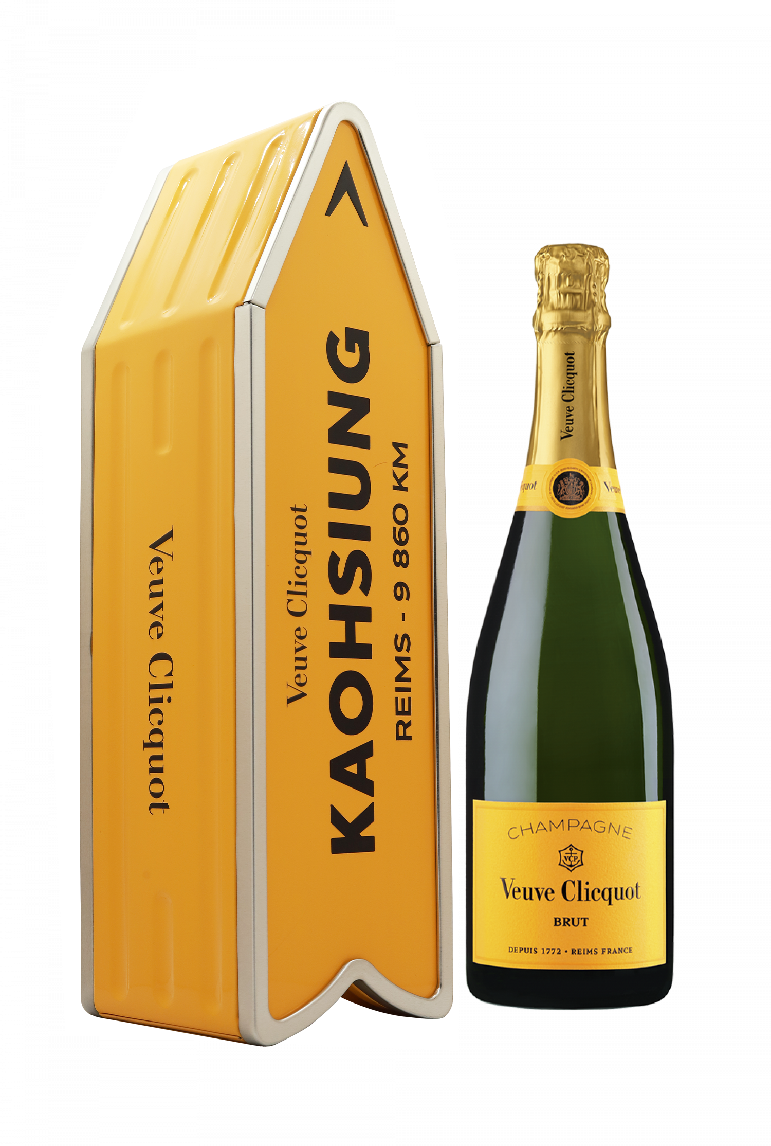 NV Veuve Clicquot Ponsardin VCP Brut Arrow Limited Edition KAOHSIUNG Gift Box