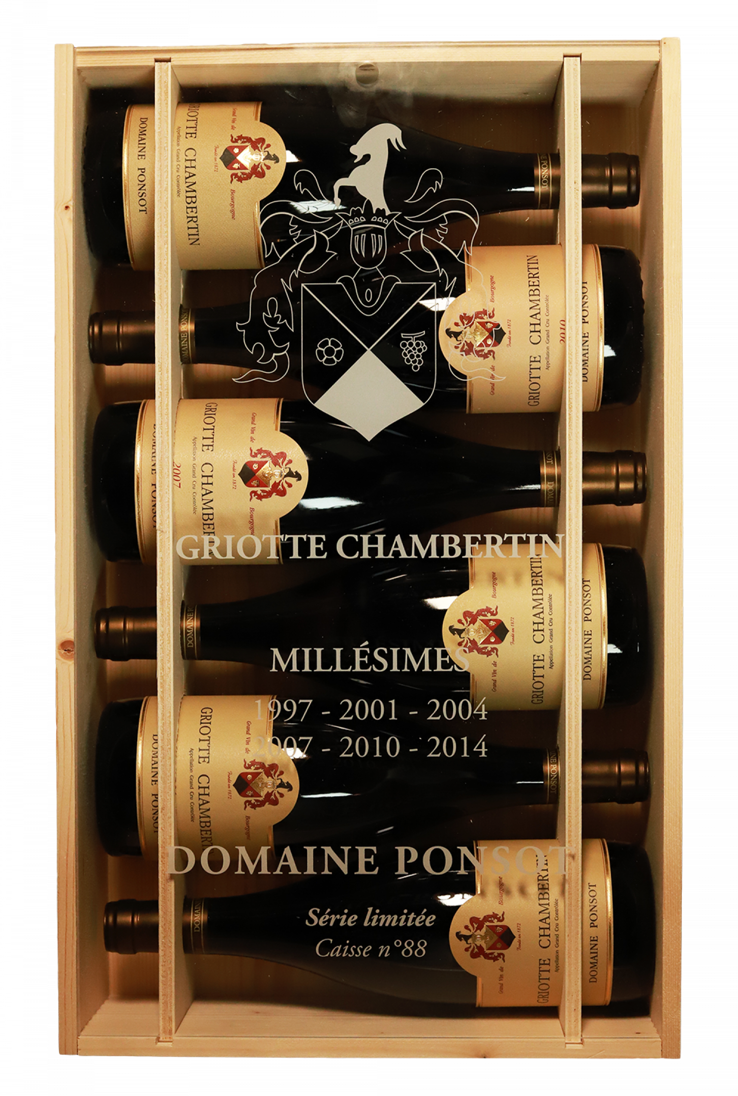 Domaine Ponsot Griotte-Chambertin Grand Cru Assortiment (1997,2001,2004,2007,2010,2014)