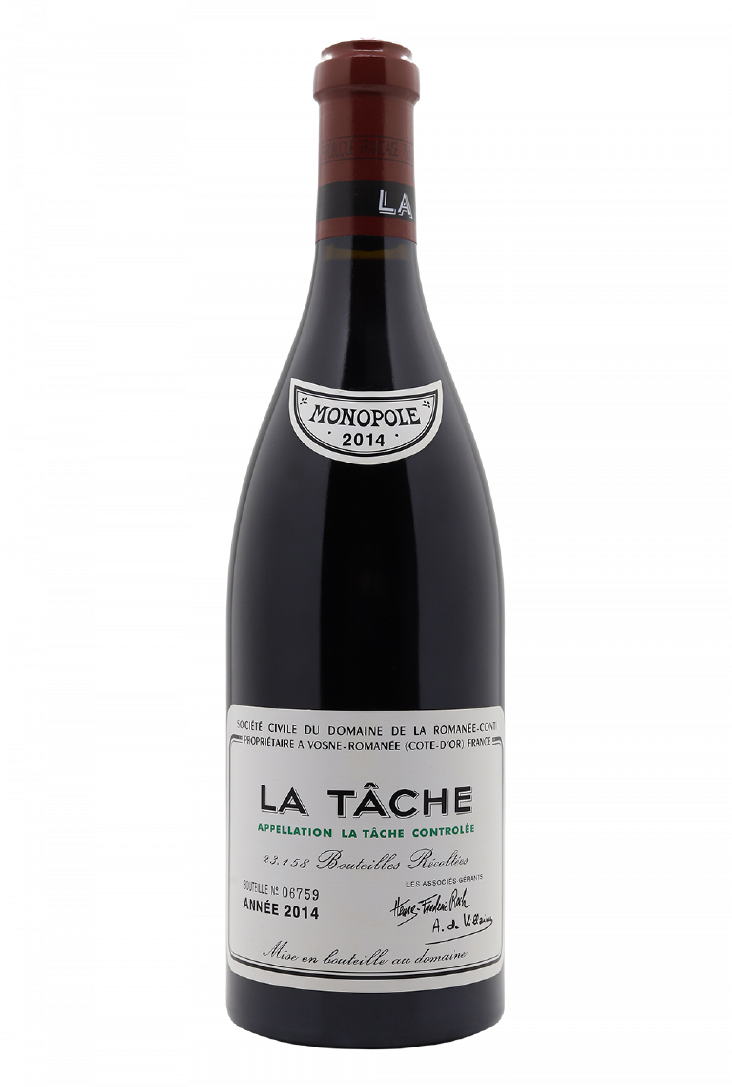 2014 Domaine de la Romanee-Conti La Tache Grand Cru Monopole