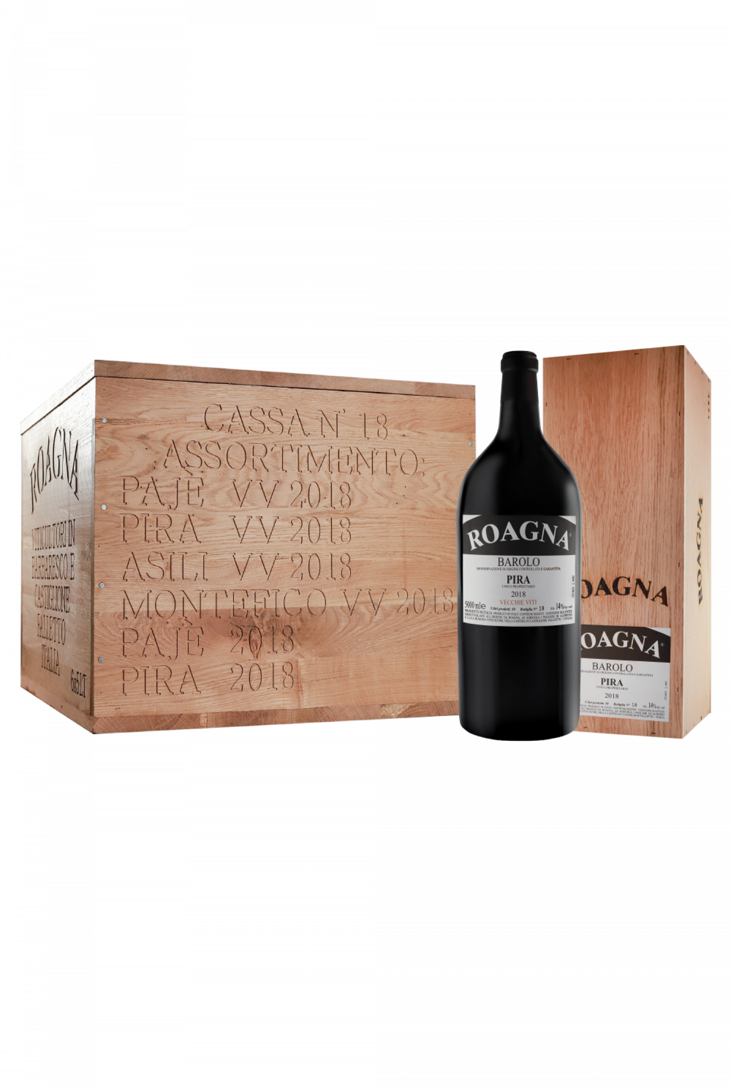 2018 Roagna King Assortiment Case 5L (Paje VV, Paje, Pira VV, Pira, Asilli VV, Montefico VV)
