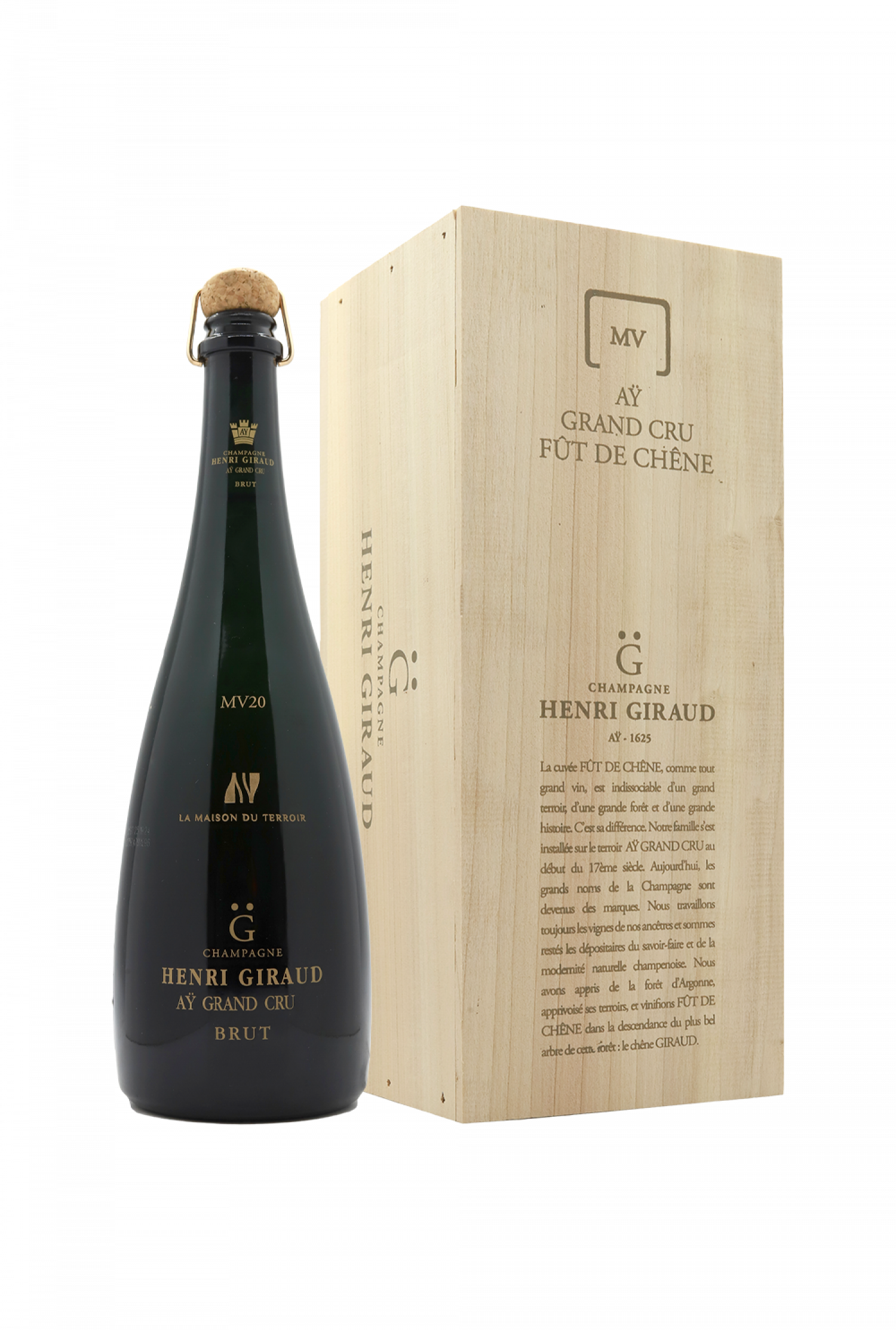 NV Henri Giraud Fut de Chene MV20 Ay Grand Cru Brut ′′LMDT′′ Gift Box
