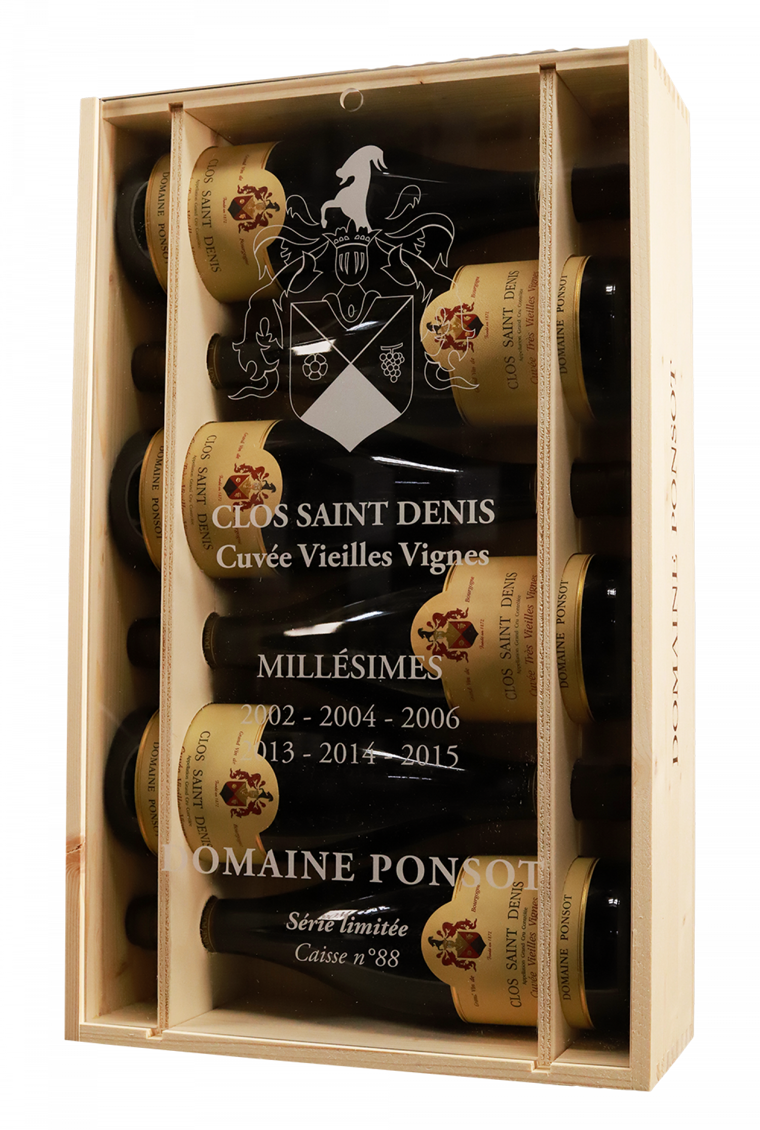 Domaine Ponsot Clos Saint-Denis Grand Cru Cuvee Tres Vieilles Vignes Assortiment (2002,2004,2006,2013,2014,2015)