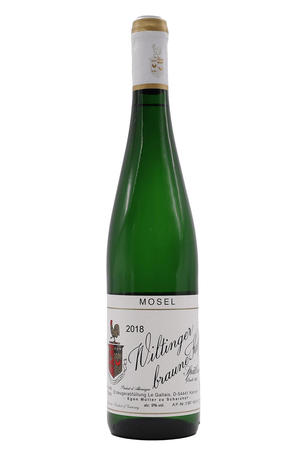 2018 Egon Muller Le Gallais Wiltinger Braune Kupp Riesling Spatlese