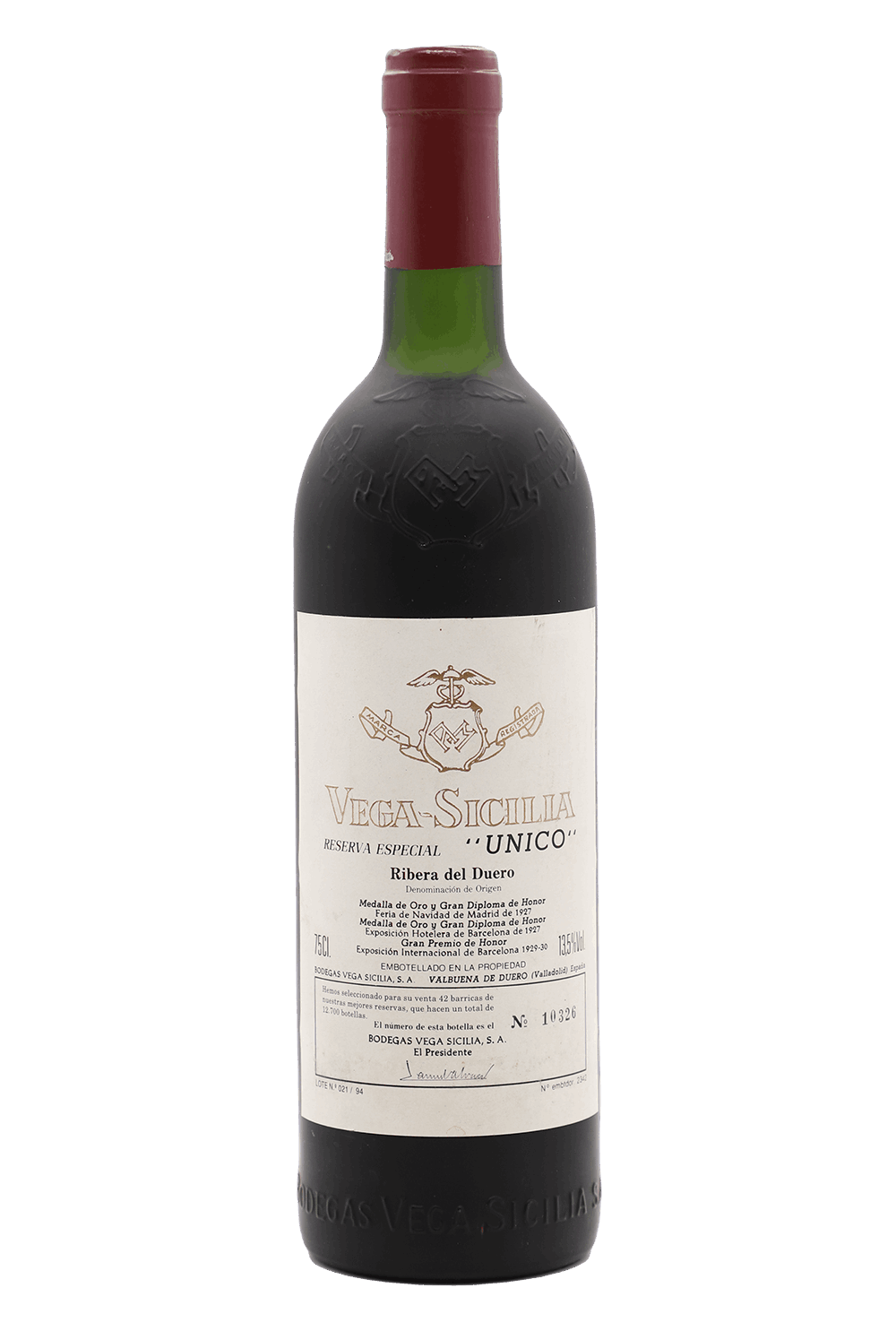 NV Vega Sicilia Reserva Especial Unico Ribera Del Duero