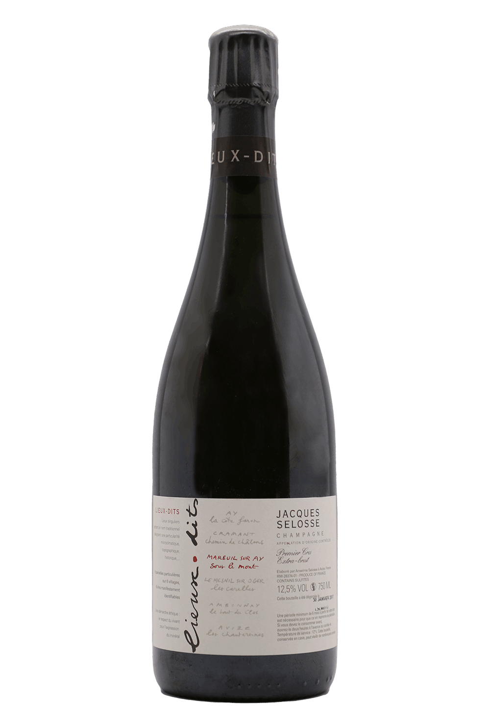 NV Jacques Selosse Lieux-Dits Sous Le Mont Mareuil-Sur-Ay Grand Cru Extra Brut