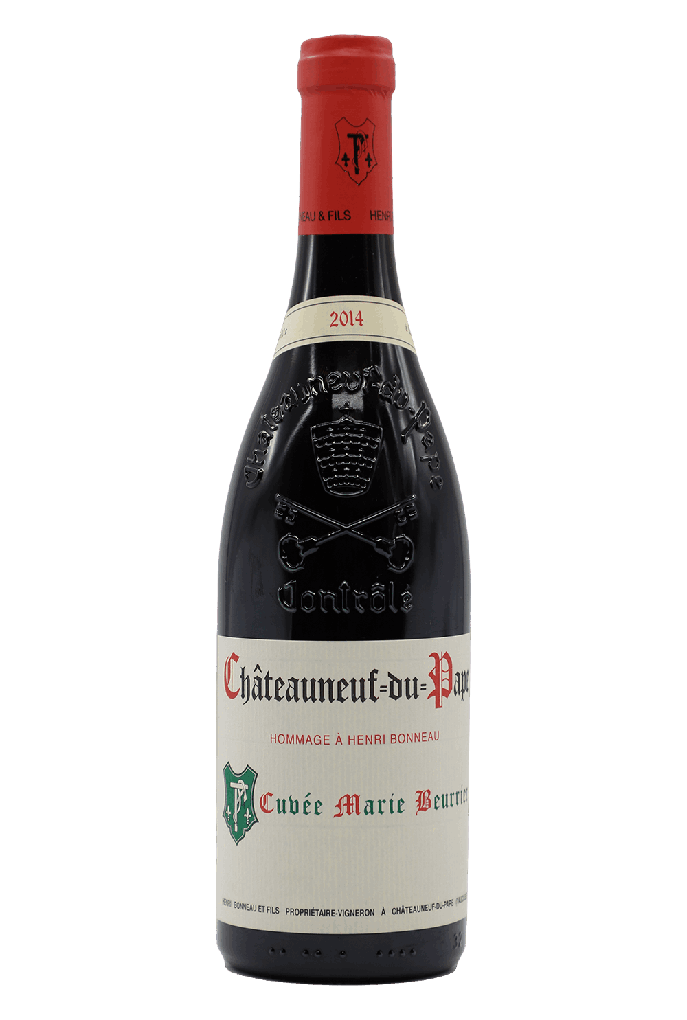 2014 Henri Bonneau Chateauneuf Du Pape Cuvee Marie Beurrier Rouge