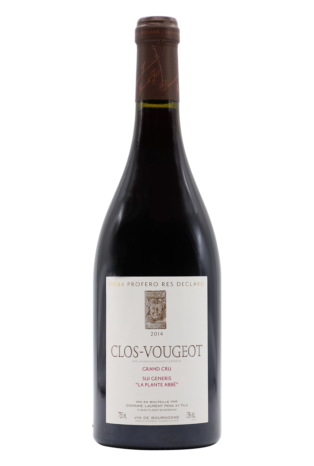 2014 Domaine Laurent P&F Clos Vougeot Grand Cru Sui Generis La Plante L′Abbe