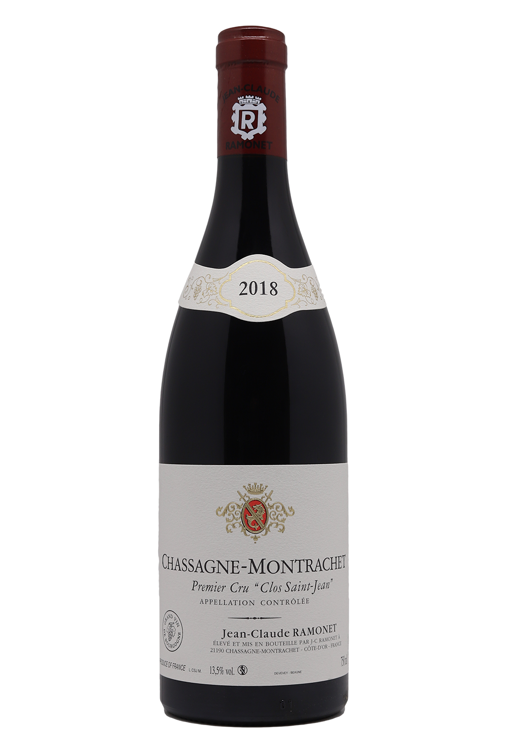 2018 Jean-Claude Ramonet Chassagne-Montrachet 1er Cru Clos Saint-Jean Rouge