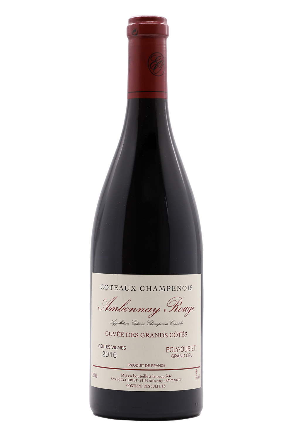 2016 Egly-Ouriet Ambonnay Coteaux Champenois Cuvee Des Grands Cotes Vieilles Vignes Rouge