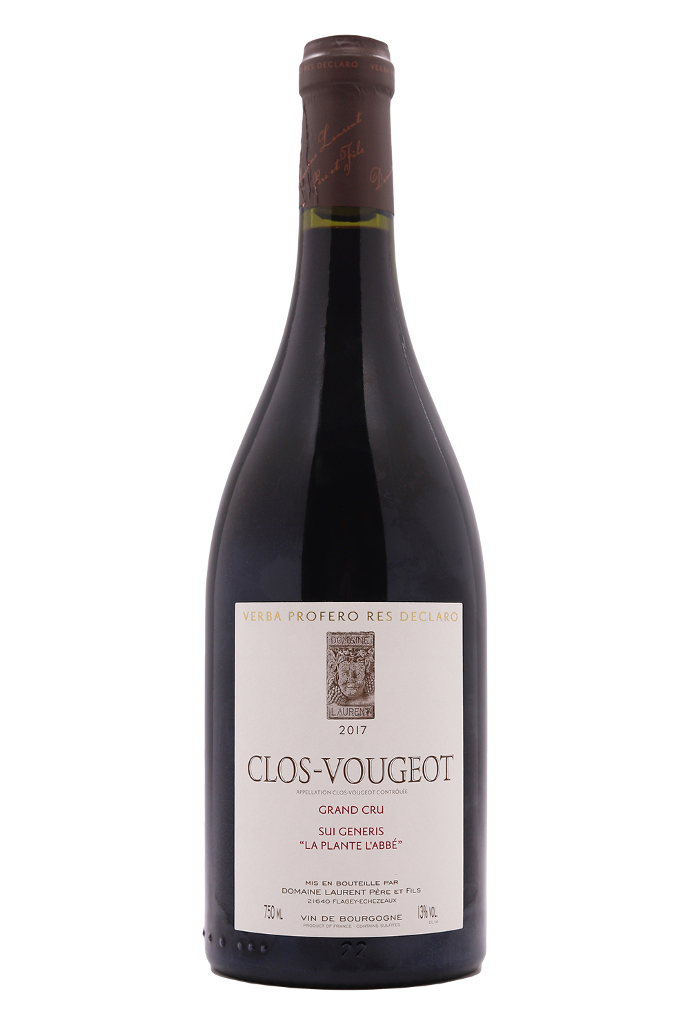 2017 Domaine Laurent P&F Clos Vougeot Grand Cru Sui Generis La Plante L′Abbe