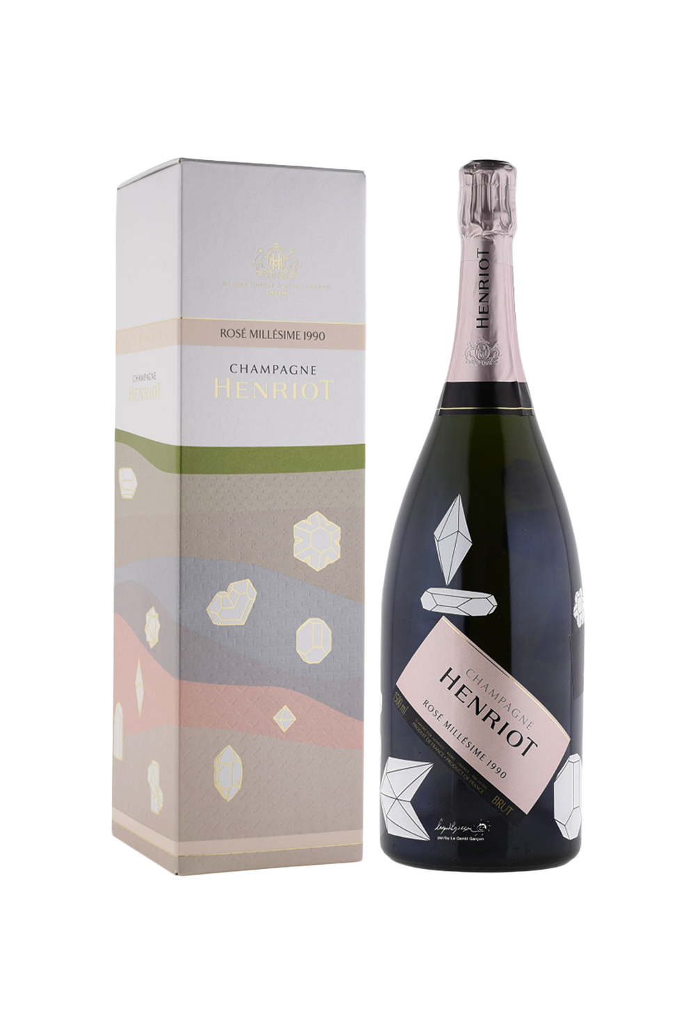 1990 Henriot Trilogie Artistique Le Gentil Garcon Millesime Rose Magnum