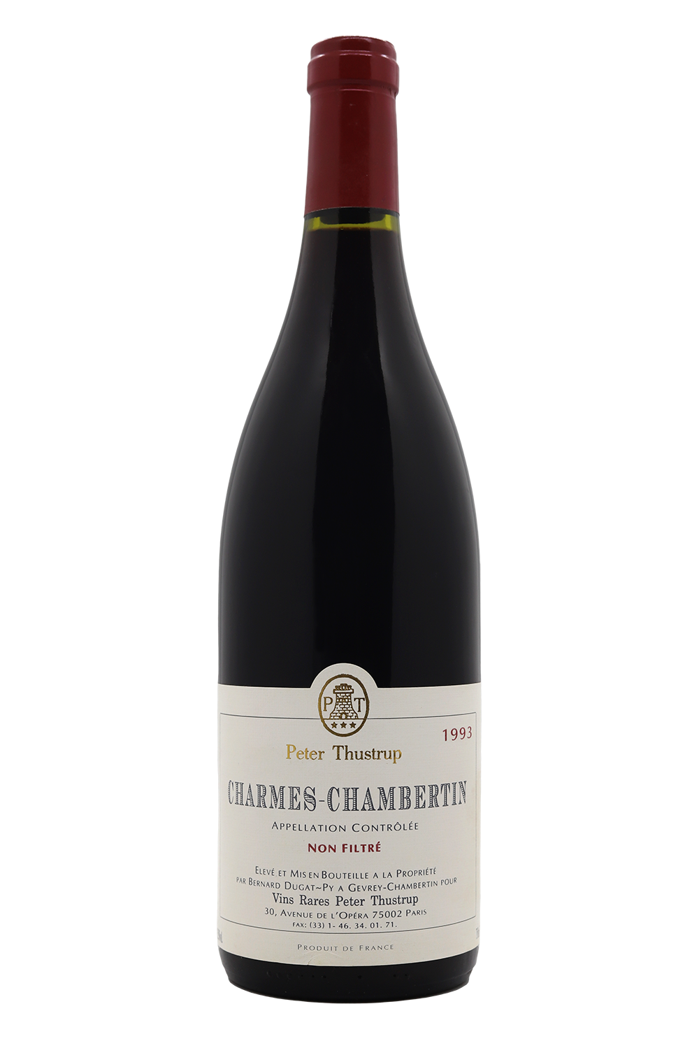 1993 Dugat-Py Charmes Chambertin Grand Cru Vieilles Vignes (Etiquette Peter Thustrup)