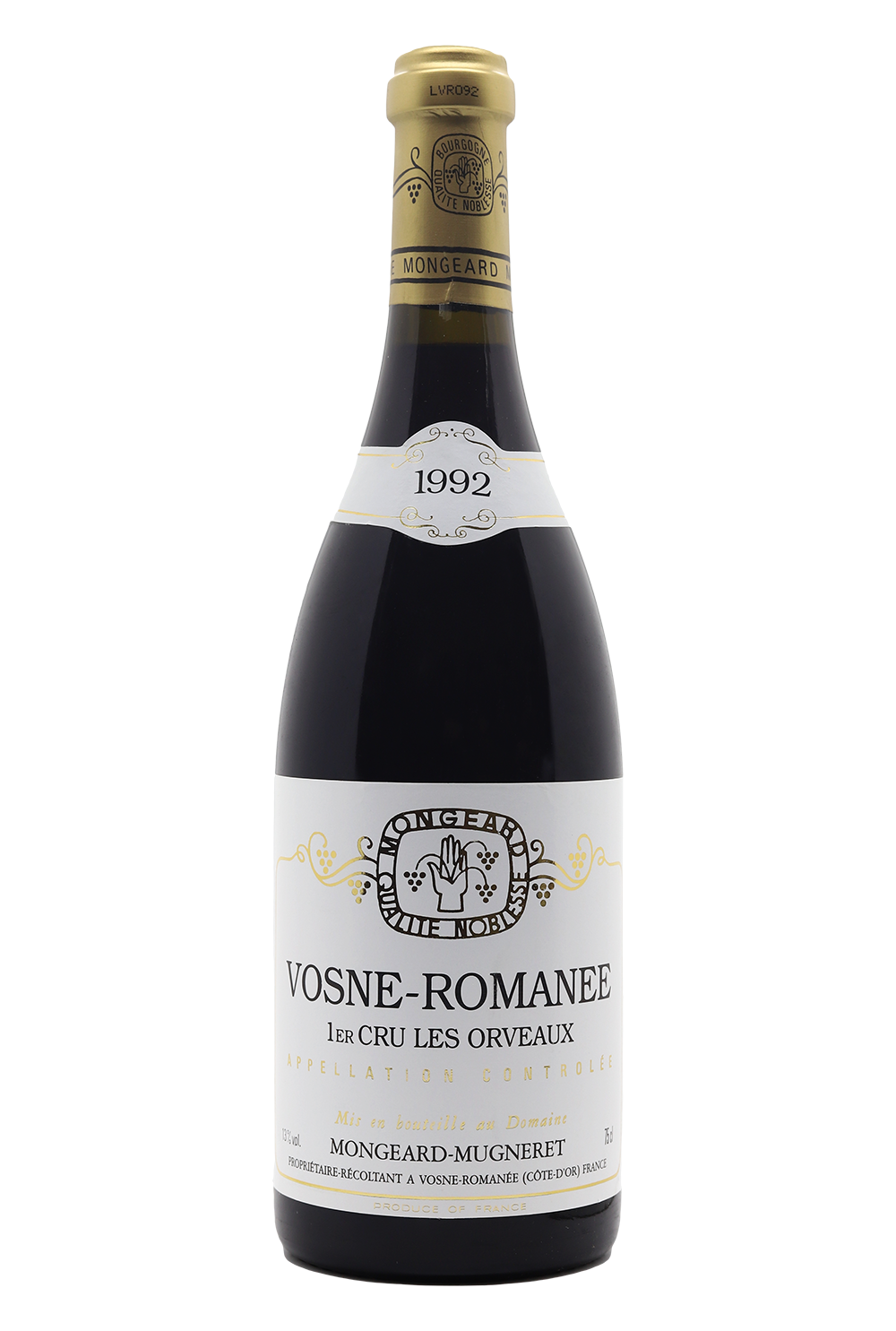 1992 Domaine Mongeard-Mugneret Vosne-Romanee 1er Cru Les Orveaux