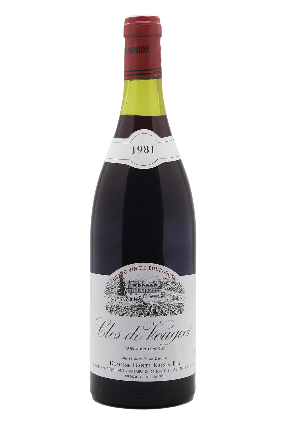 1981 Domaine Daniel Rion Clos De Vougeot Grand Cru