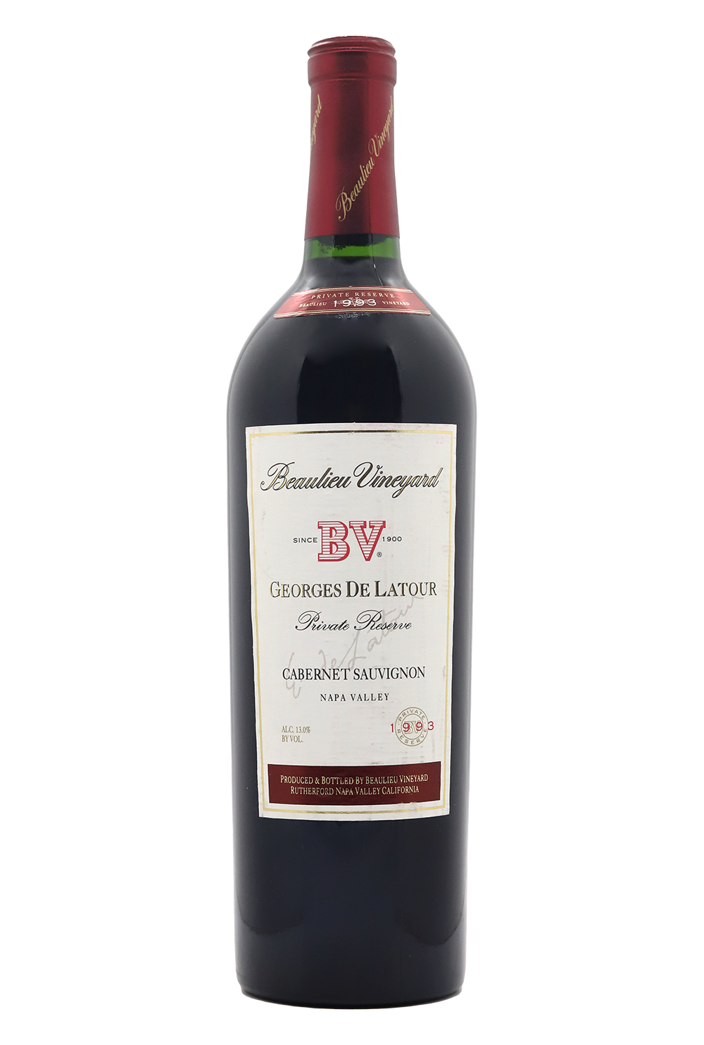 1993 Beaulieu Vineyard BV Georges De Latour Private Reserve Cabernet Sauvignon Napa Valley