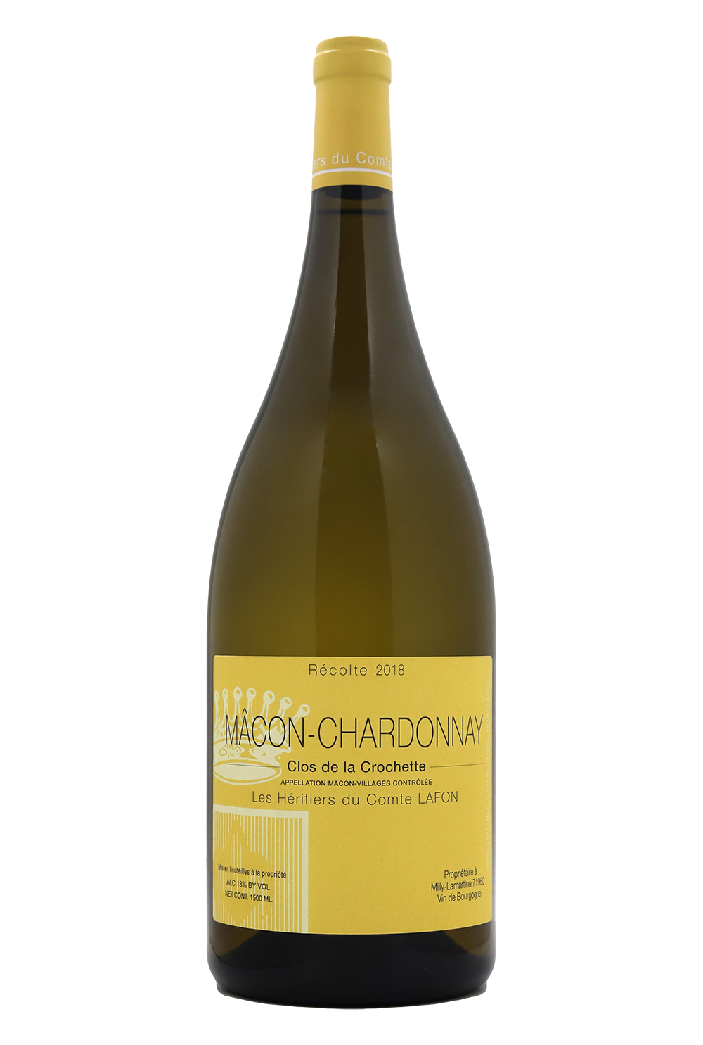 2018 Les Heritiers du Comte Lafon Macon-Chardonnay Clos de la Crochette Magnum