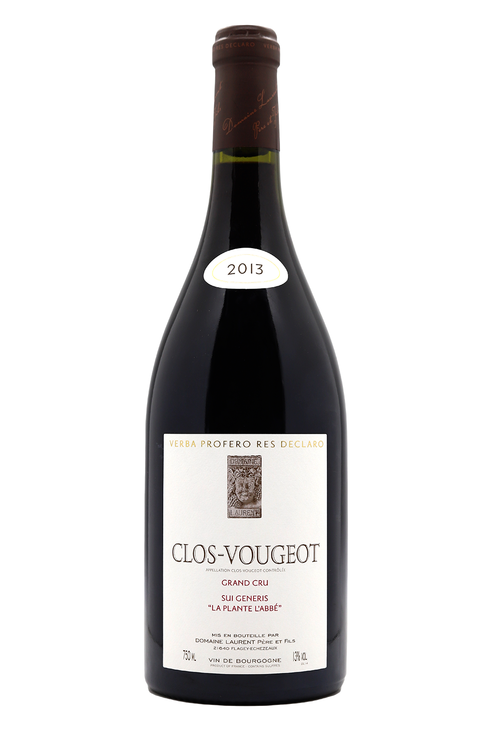 2013 Domaine Laurent P&F Clos Vougeot Grand Cru Cuvee Sui Generis La Plante L′Abbe Vieilles Vignes