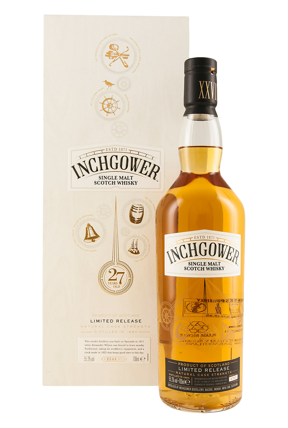 Inchgower 27 Year Old Limited Release Distilled in 1990 Single Malt Scotch Whisky 55.3% 700ml 英曲高爾27年原酒