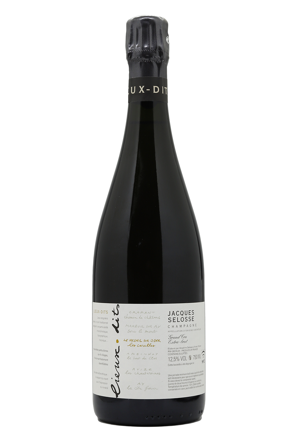 NV Jacques Selosse Lieux-dits Les Carelles Le Mesnil Sur Oger Grand Cru Blanc de Blancs Extra Brut