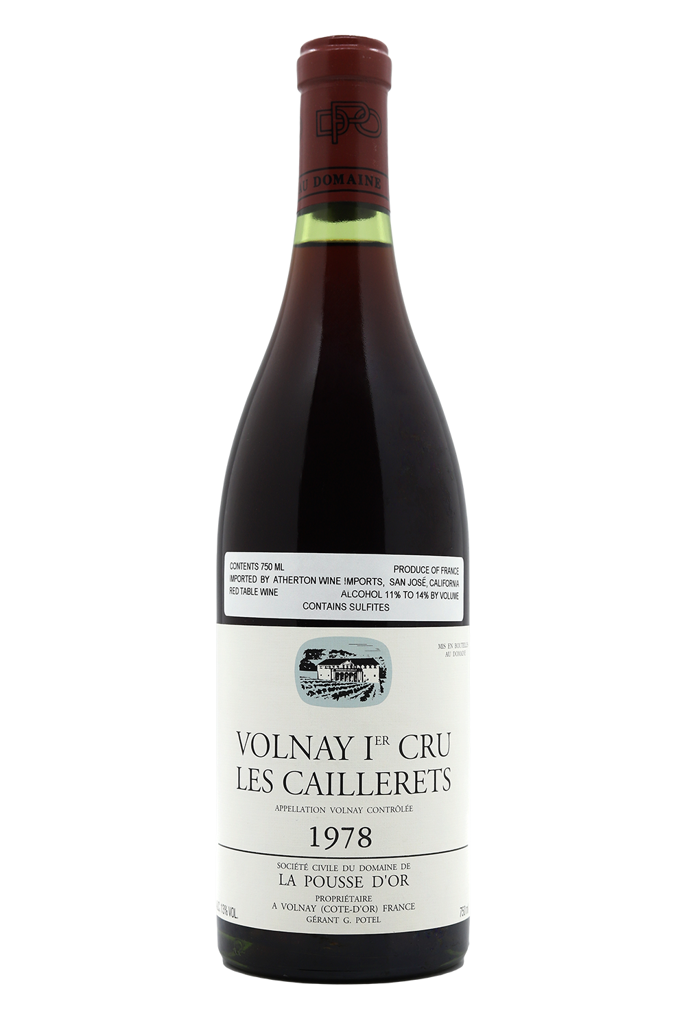 1978 Domaine de la Pousse d'Or Volnay 1er Cru Les Cailleret