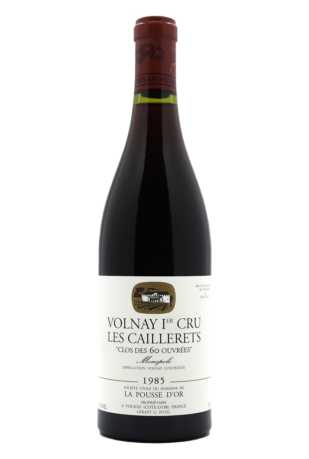 1985 Domaine de la Pousse d'Or Volnay 1er Cru Les Cailleret Clos des 60 Ouvrees Monopole