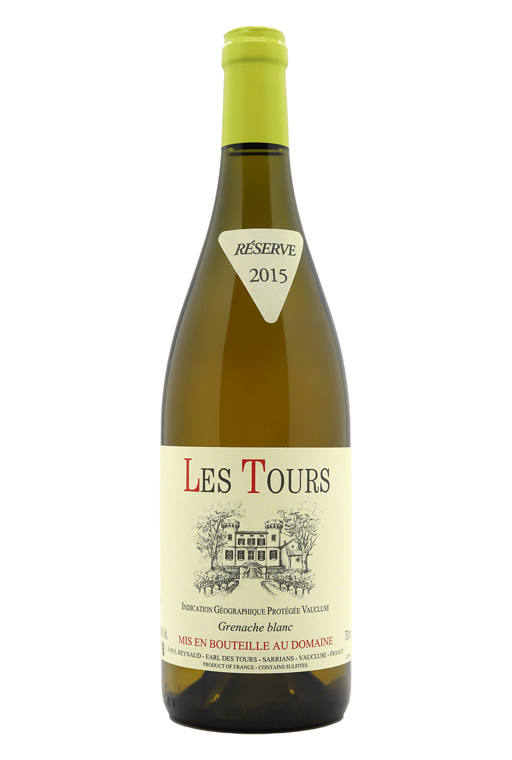 2015 Les Tours IGP Vaucluse Grenache Blanc