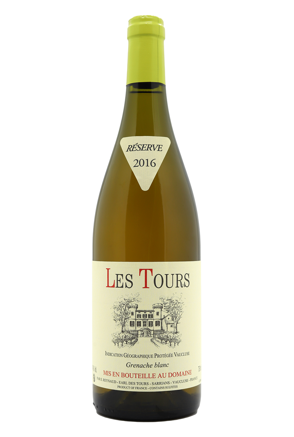 2016 Les Tours IGP Vaucluse Grenache Blanc