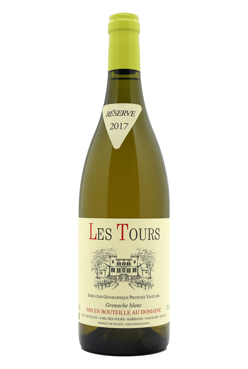 2017 Les Tours IGP Vaucluse Grenache Blanc
